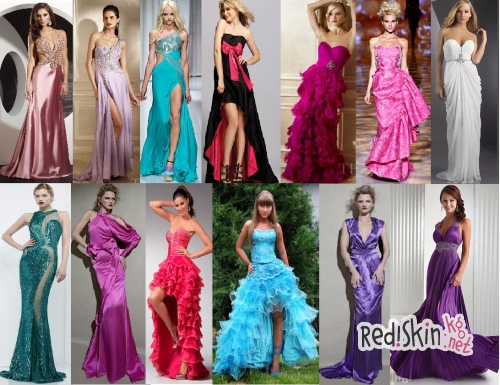 Современные наряды для выпускного вечера 2012