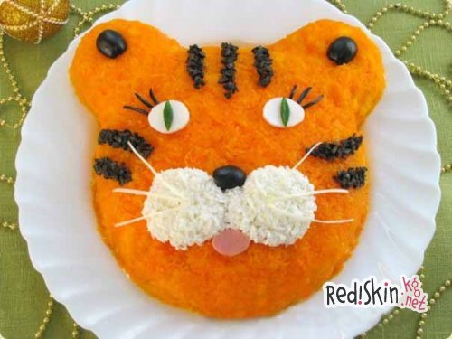 Оригинальный салат «Тигренок». Не только вкусно и красиво, но и быстро