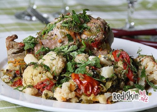 Овощное рагу с индейкой