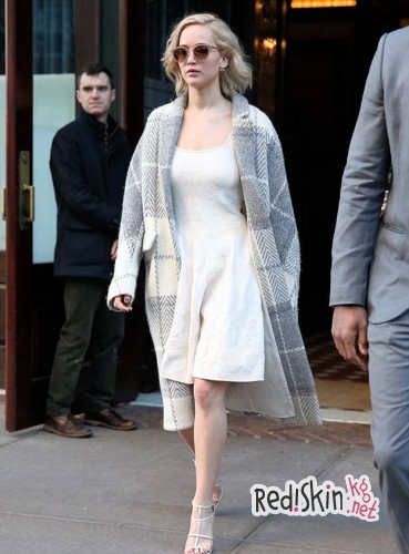 Дженнифер Лоуренс приступила к продвижению своего следующего фильма - "Джой"