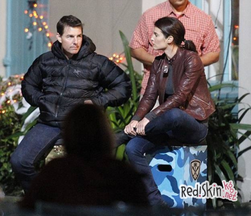 Снимается кино: Хорошие друзья Том Круз и Коби Смолдерс на съемочной площадке фильма "Джек Ричер: Никогда не возвращайся"