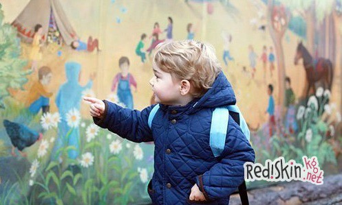 Будущий наследник британского престола принц Джордж пошел в детский сад