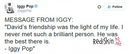 Мадонна, Шер, Дэвид Бекхэм, Рассел Кроу, Игги Поп и другие звезды о смерти Дэвида Боуи