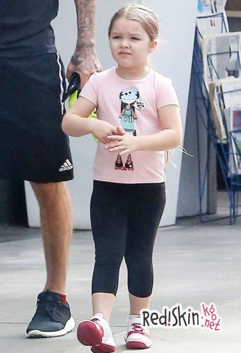 Мама, папа, я - спортивная семья: Бекхэмы всем составом посетили тренажерный зал