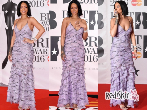 Поп-дивы Кайли Миноуг, Рианна, Адель и другие звезды на красной дорожке BRIT Awards 2016