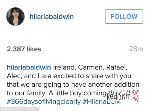 Алек и Хилари Болдуин ждут третьего ребенка