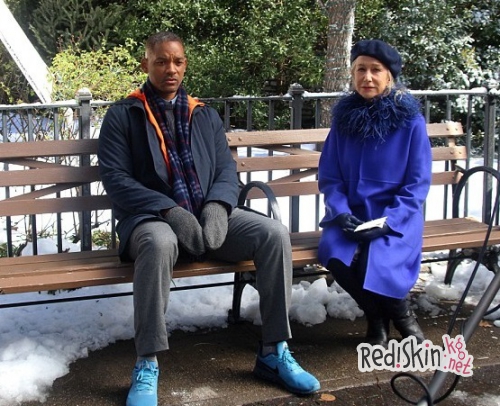 Снимается кино: Хелен Миррен и Уилл Смит в "Побочной красоте"