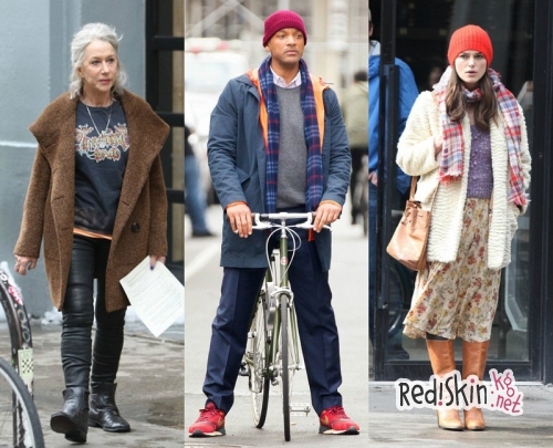 "Звездное селфи": Кейт Уинслет, Кира Найтли, Эдвард Нортон, Уилл Смит и Хелен Миррен со съемок "Побочной красоты"